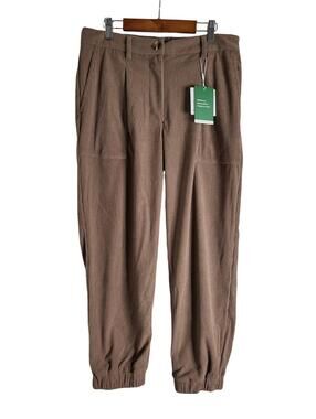 Halara Brown Quarter Ray Joggers Mid-rise Fit Size Medium Petite NWT